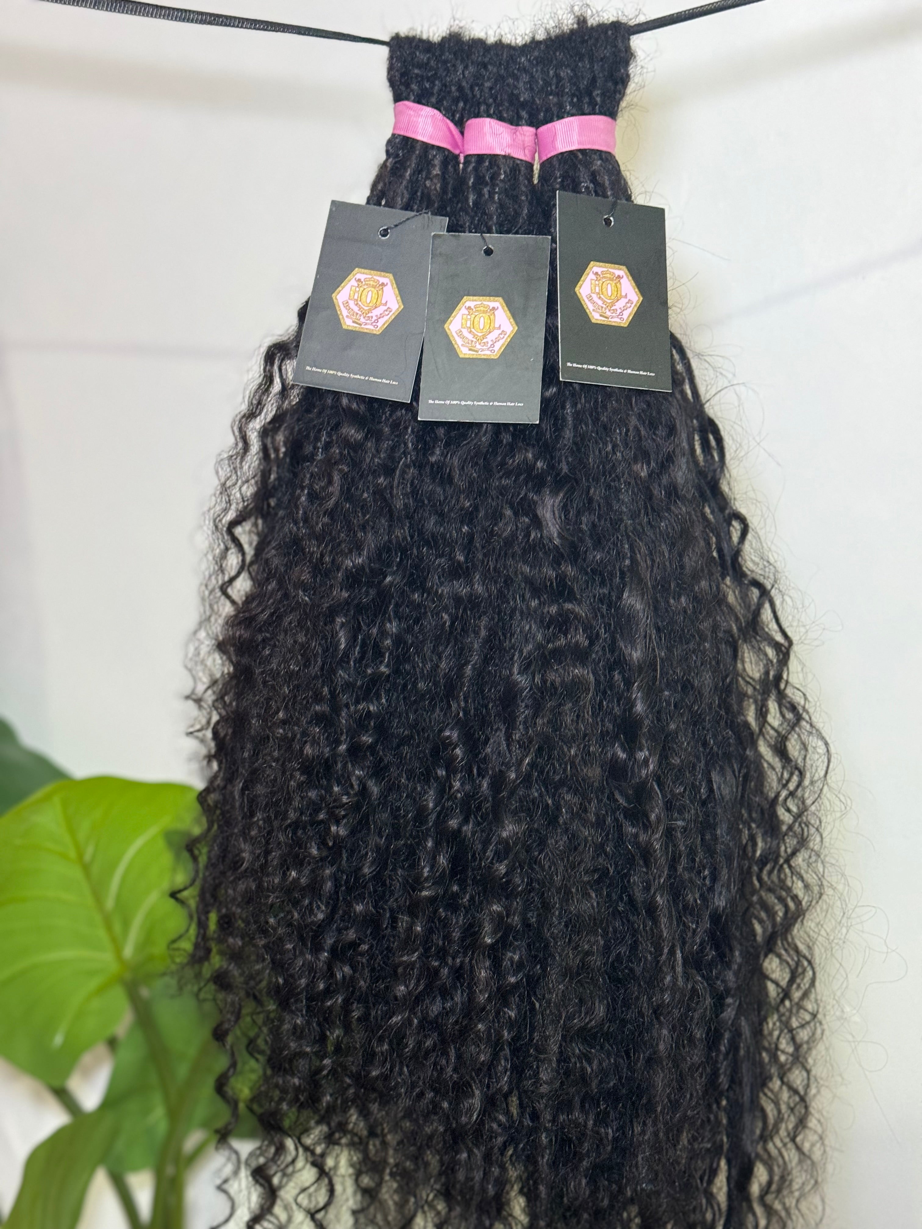 Full Curls raw Indian hair Boho locs